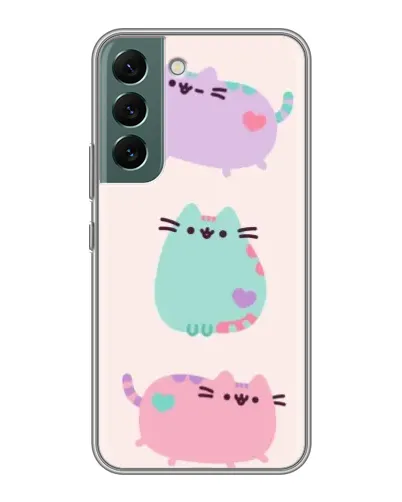 Чохол для Samsung Galaxy S22 Plus з картинкою «Pusheen тріо» Чохол для Samsung Galaxy S22 Plus з картинкою «Pusheen тріо»