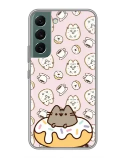 Чохол для Samsung Galaxy S22 Plus з картинкою «Пушин на пончику»