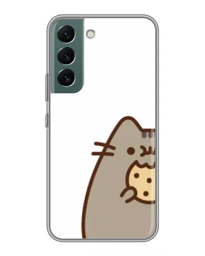 Чохол для Samsung Galaxy S22 Plus з картинкою «Пушин з печивом» Чохол для Samsung Galaxy S22 Plus з картинкою «Пушин з печивом»