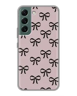 Чехол для Samsung Galaxy S22 Plus с картинкой «Черные бантики»