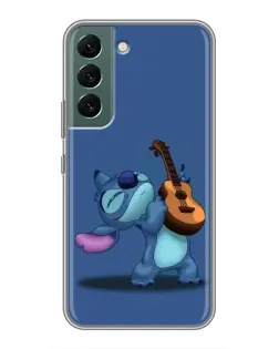Чехол для Samsung Galaxy S22 Plus с картинкой «Стич с укулеле»