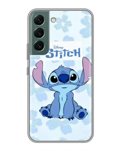 Чехол для Samsung Galaxy S22 Plus с картинкой «Stitch среди цветов» Чехол для Samsung Galaxy S22 Plus с картинкой «Stitch среди цветов»