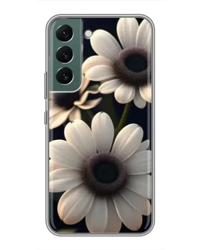 Чехол для Samsung Galaxy S22 Plus с картинкой «Белые маргаритки макро»