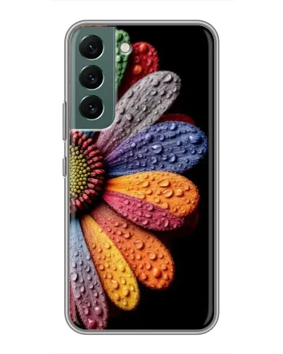 Чехол для Samsung Galaxy S22 Plus с картинкой «Радужный цветок»