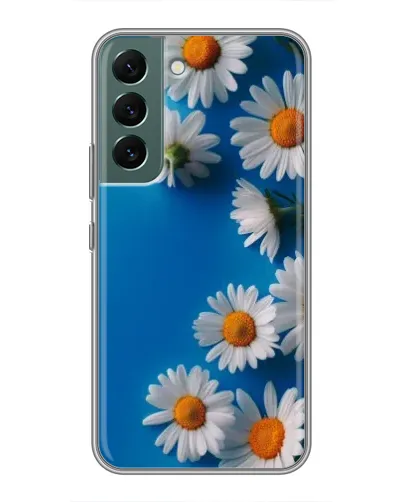 Чехол для Samsung Galaxy S22 Plus с картинкой «Белоснежные маргаритки»