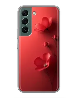 Чехол для Samsung Galaxy S22 Plus с картинкой «Маковые соцветия»