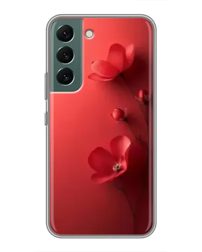 Чехол для Samsung Galaxy S22 Plus с картинкой «Маковые соцветия»