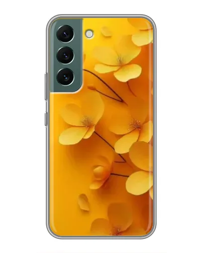 Чехол для Samsung Galaxy S22 Plus с картинкой «Золотые лепестки»