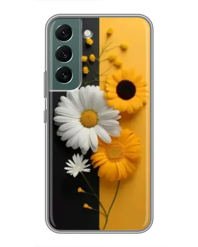 Чехол для Samsung Galaxy S22 Plus с картинкой «Подсолнух и ромашка»
