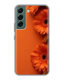 Чехол для Samsung Galaxy S22 Plus с картинкой «Оранжевые герберы»