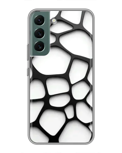 Чехол для Samsung Galaxy S22 Plus с картинкой «Белая объемная сетка» Чехол для Samsung Galaxy S22 Plus с картинкой «Белая объемная сетка»