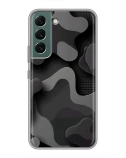 Чехол для Samsung Galaxy S22 Plus с картинкой «Темный абстрактный камуфляж»
