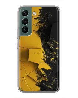 Чехол для Samsung Galaxy S22 Plus с картинкой «Золотые осколки геометрии»