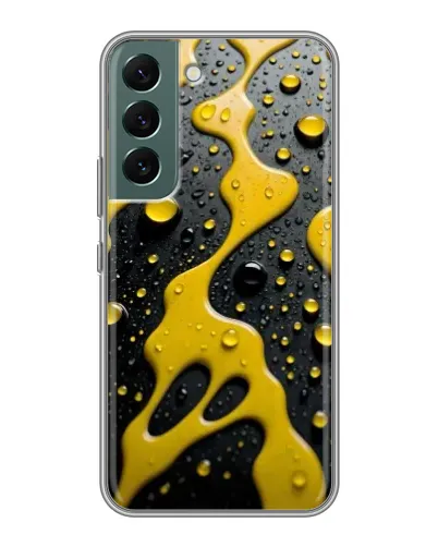 Чехол для Samsung Galaxy S22 Plus с картинкой «Жидкое желтое золото» Чехол для Samsung Galaxy S22 Plus с картинкой «Жидкое желтое золото»