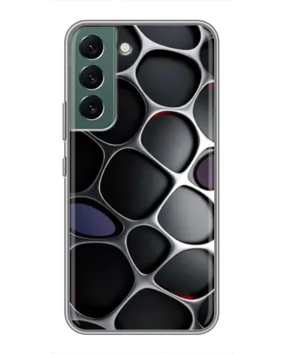 Чехол для Samsung Galaxy S22 Plus с картинкой «Объемная темная решетка» Чехол для Samsung Galaxy S22 Plus с картинкой «Объемная темная решетка»