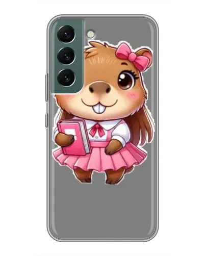 Чехол для Samsung Galaxy S22 Plus с картинкой «Девочка капибара»