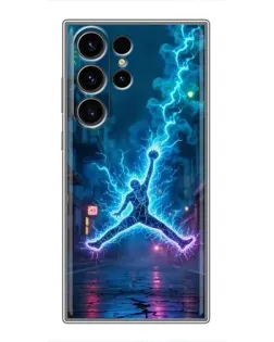 Чохол для Samsung Galaxy S22 Ultra з картинкою «Jordan Gold Jumpman»