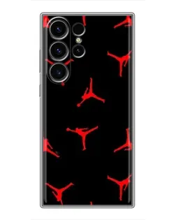 Чохол для Samsung Galaxy S22 Ultra з картинкою «Jordan Red Pattern»
