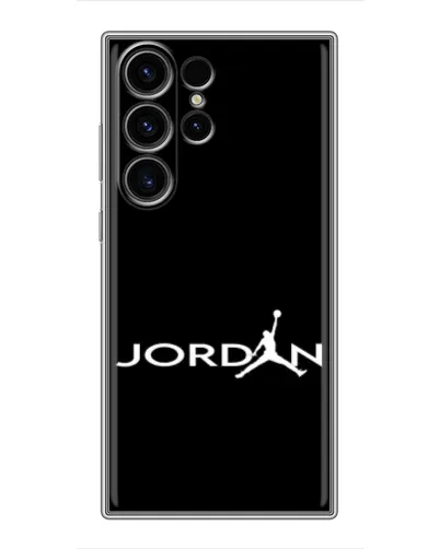 Чехол для Samsung Galaxy S22 Ultra с картинкой «Jordan White Logo»