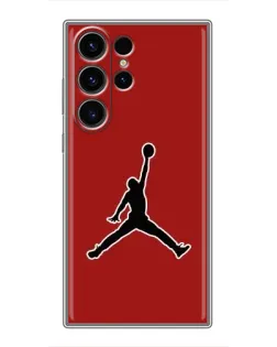 Чехол для Samsung Galaxy S22 Ultra с картинкой «Jordan Red Back»