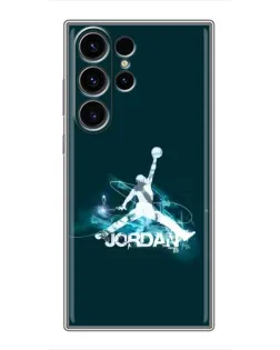 Чехол для Samsung Galaxy S22 Ultra с картинкой «Jordan Blue Fire»
