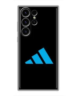 Чехол для Samsung Galaxy S22 Ultra с картинкой «Adidas Cyan Logo»