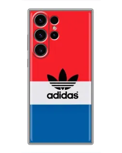 Чехол для Samsung Galaxy S22 Ultra с картинкой «Ретро блоки Adidas»