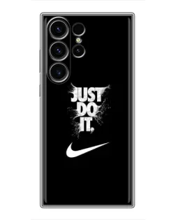 Чохол для Samsung Galaxy S22 Ultra з картинкою «Текстовий принт Nike»