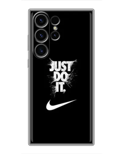 Чехол для Samsung Galaxy S22 Ultra с картинкой «Текстовый принт Nike»