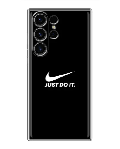 Чехол для Samsung Galaxy S22 Ultra с картинкой «Минимализм от Nike»