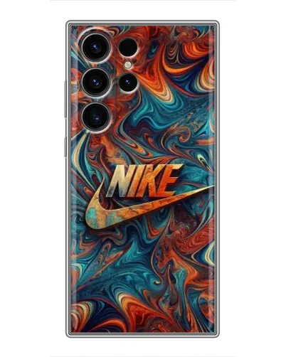 Чехол для Samsung Galaxy S22 Ultra с картинкой «Nike в абстракции»
