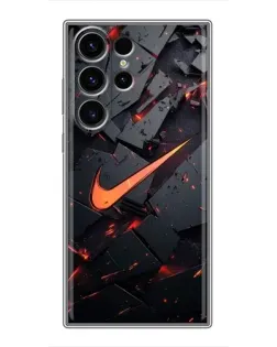 Чохол для Samsung Galaxy S22 Ultra з картинкою «Nike — ефект розломів»