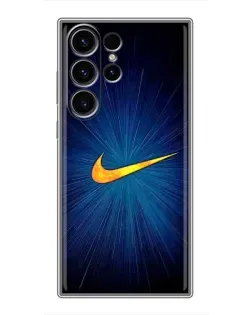 Чохол для Samsung Galaxy S22 Ultra з картинкою «Синій пульс Nike»