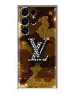 Чехол для Samsung Galaxy S22 Ultra с картинкой «Камуфляжный Louis Vuitton»