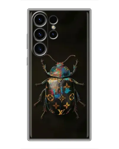 Чехол для Samsung Galaxy S22 Ultra с картинкой «LV — мраморный принт»