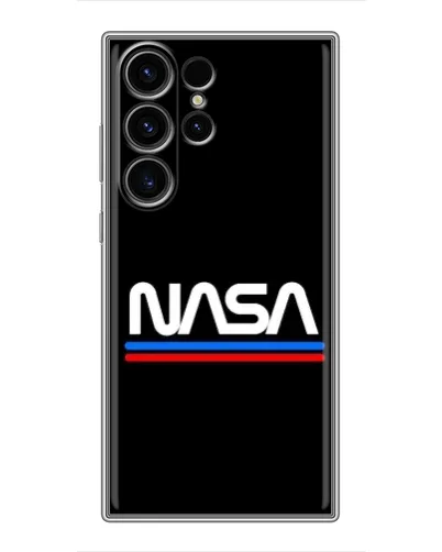 Чехол для Samsung Galaxy S22 Ultra с картинкой «NASA — классика Red Blue»