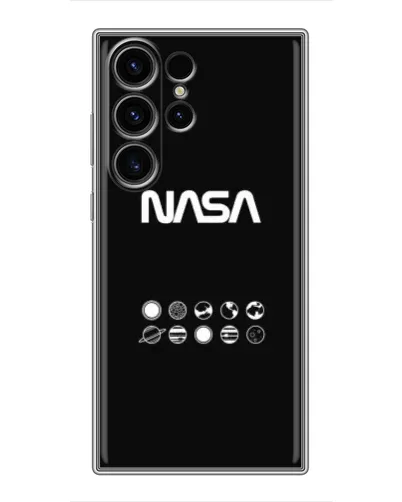 Чехол для Samsung Galaxy S22 Ultra с картинкой «NASA — технический принт»