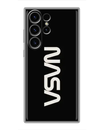 Чехол для Samsung Galaxy S22 Ultra с картинкой «NASA — вертикальный логотип»