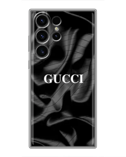 Чехол для Samsung Galaxy S22 Ultra с картинкой «Gucci — шелковые волны»
