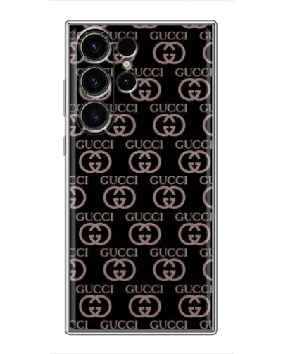 Чехол для Samsung Galaxy S22 Ultra с картинкой «Классическая монограмма Gucci»