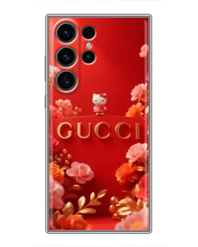 Чехол для Samsung Galaxy S22 Ultra с картинкой «Gucci — золотой сад»