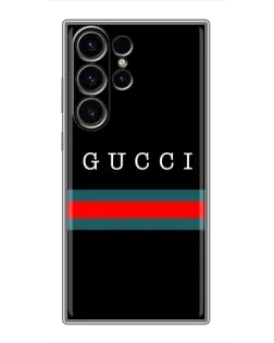 Чехол для Samsung Galaxy S22 Ultra с картинкой «Gucci — красный пояс»