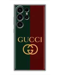 Чехол для Samsung Galaxy S22 Ultra с картинкой «Gucci — темно-зеленый градиент»