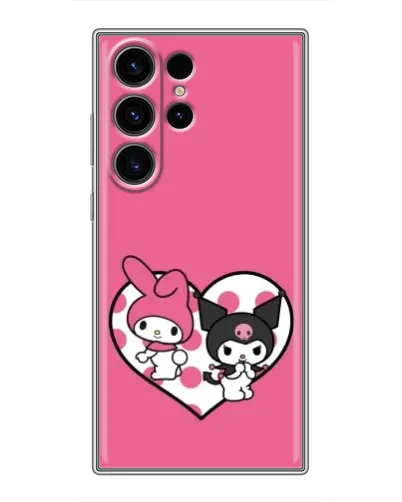 Чехол для Samsung Galaxy S22 Ultra с картинкой «Kuromi и My Melody» Чехол для Samsung Galaxy S22 Ultra с картинкой «Kuromi и My Melody»