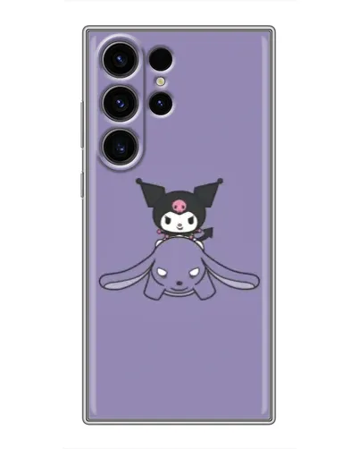 Чехол для Samsung Galaxy S22 Ultra с картинкой «Kuromi на лиловом фоне» Чехол для Samsung Galaxy S22 Ultra с картинкой «Kuromi на лиловом фоне»