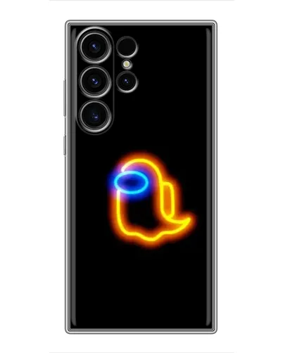 Чехол для Samsung Galaxy S22 Ultra с картинкой «Among Us неоновое сияние» Чехол для Samsung Galaxy S22 Ultra с картинкой «Among Us неоновое сияние»