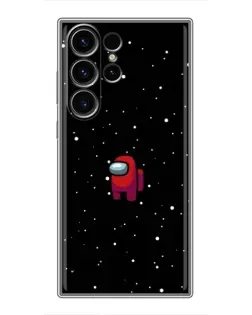 Чехол для Samsung Galaxy S22 Ultra с картинкой «Красный Among Us»
