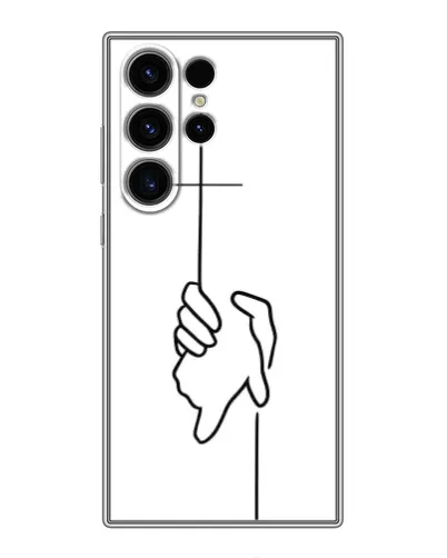 Чехол для Samsung Galaxy S22 Ultra с картинкой «Рука держит»