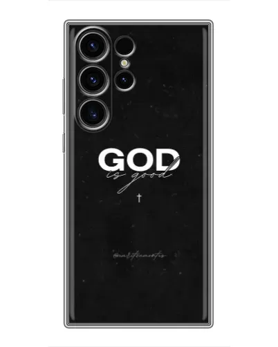Чехол для Samsung Galaxy S22 Ultra с картинкой «GOD — Бог над всем»