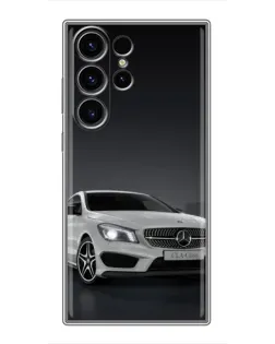 Чехол для Samsung Galaxy S22 Ultra с картинкой «Mercedes AMG GT Silver»
